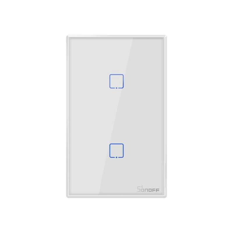 SONOFF TX T2 WiFi Smart Light Switch - 2 Gang (Requires Neutral Wire)