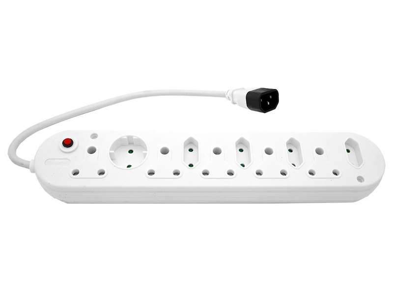 Multi Plug 5x16A 5x5A 0.5m IEC Cord - Scoop