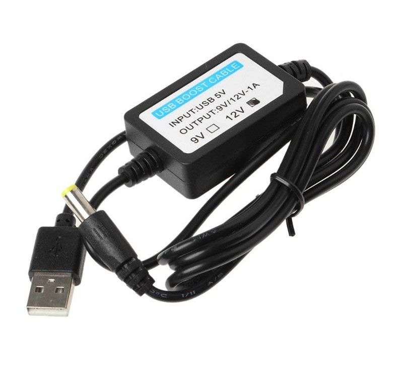 DC-DC Converter Cable USB 5V to 12V DC Jack Step-up Power Module (Centre pin POS Barrel NEG)