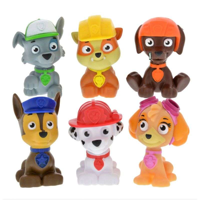 Paw Patrol Plastic Figurines - 6 Pack - 18g
