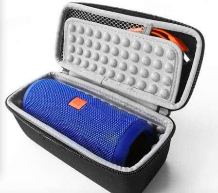 Tuff-Luv Travel Carry Protection Pouch Bag Cover Case For JBL Flip 3 and Flip 4 Speaker - Black - Tu