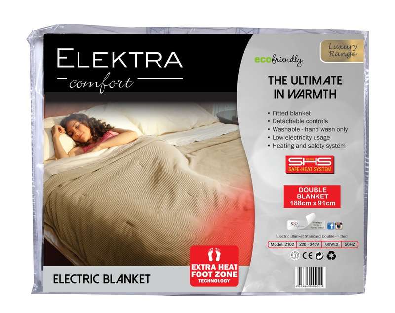 Elektra  Electric Blanket Double Std Fitted - Elektra
