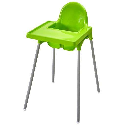 Antilop Highchair with tray - Light Green