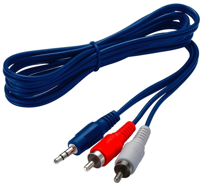 Aux RCA Cable - 3.5mm Stereo to RCA Male 5m - Astrum