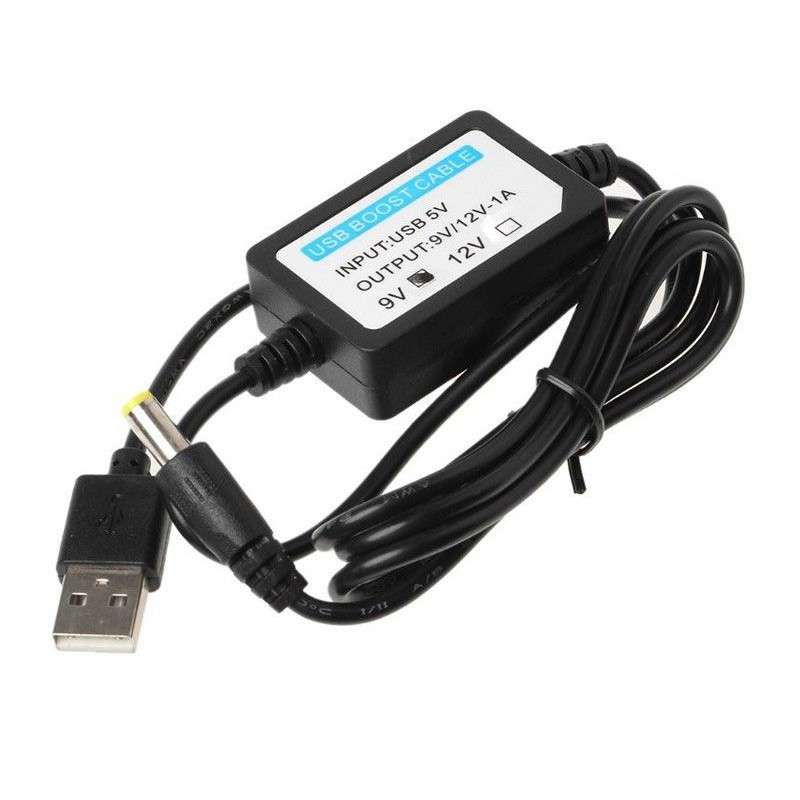 DC-DC Converter Cable USB 5V to 9V DC Jack Step-up Power Module