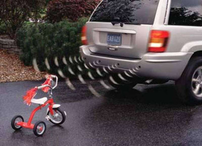 Car Reverse Parking Sensor Rear 4 Sensors LCD Display