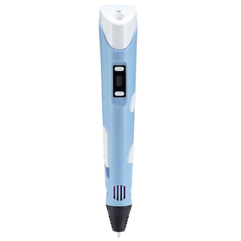 V2S 3D Printer Printing Pen with LED Display Light Blue