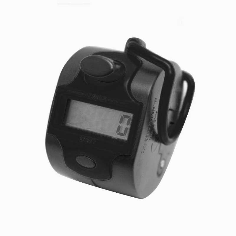 Digital Click Counter with 4 Digits Display Black