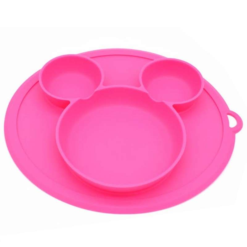 Silicone Plate for Baby Pink