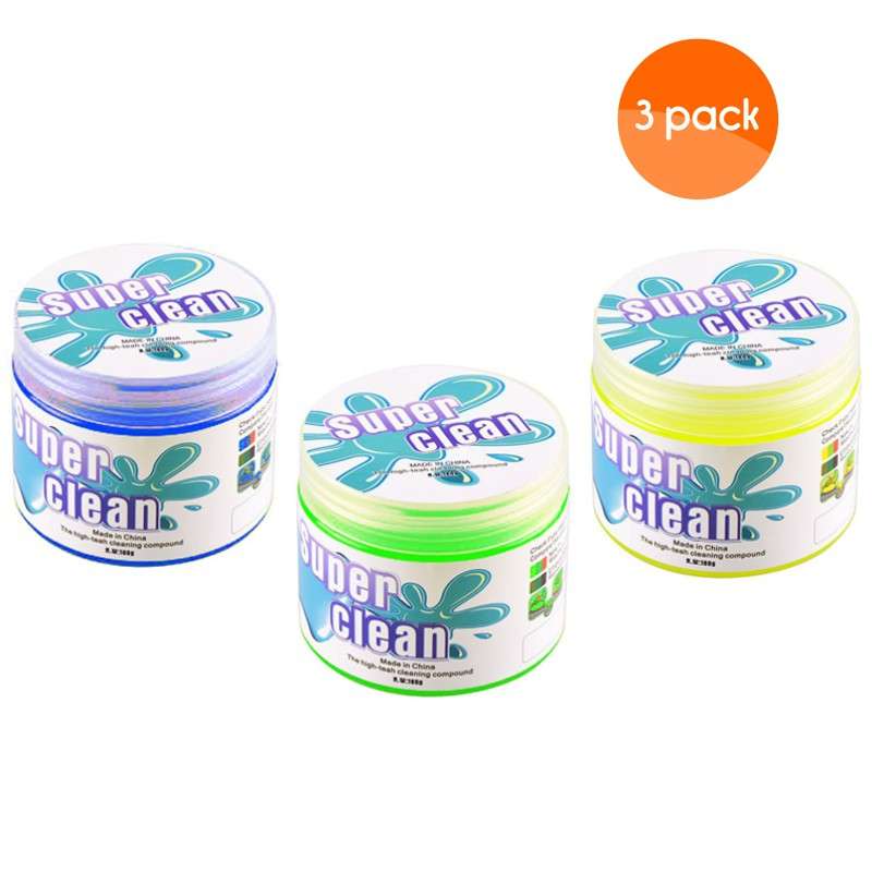 SUPER CLEAN Universal Cleaning Gel Dust Cleaner for Keyboards, Cameras, Phones etc - 166g Blue