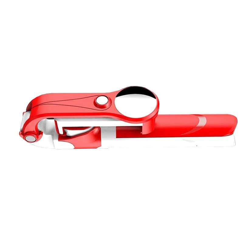Portable Cellphone Tripod Stand Selfie Stick with 360 degree rotation Red