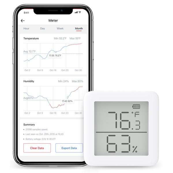 SwitchBot Thermometer Hygrometer - Wireless Temperature Humidity Sensor with Home Assistant