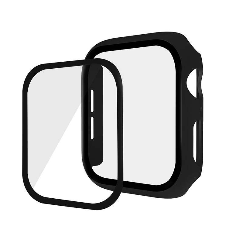 Apple Watch Bumper Case with Tempered Glass Screen Protector Black 40mm
