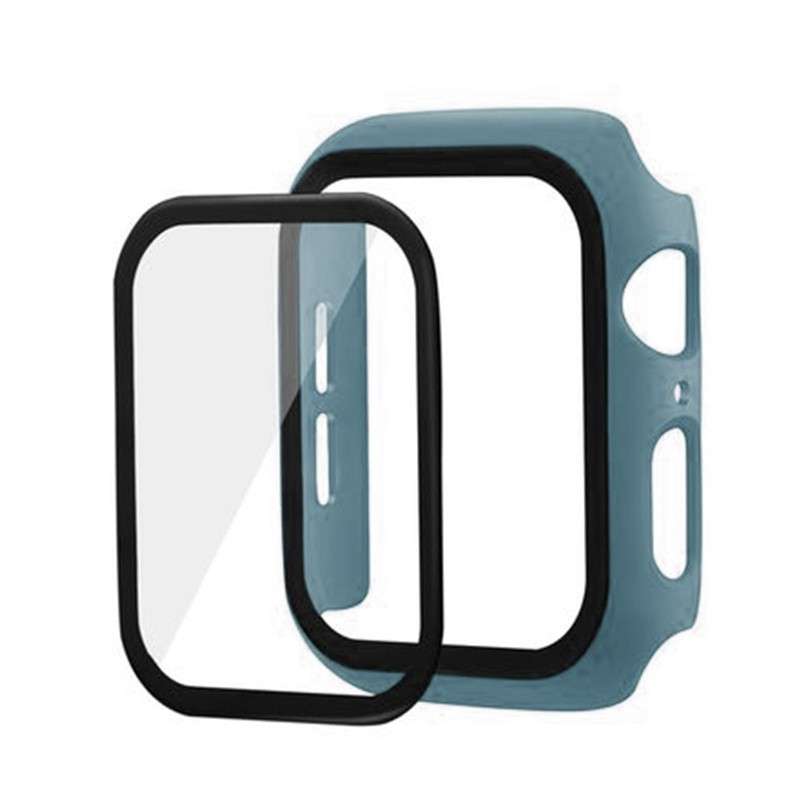 Apple Watch Bumper Case with Tempered Glass Screen Protector Pine Green 42mm