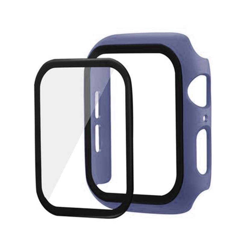 Apple Watch Bumper Case with Tempered Glass Screen Protector Ice Blue 40mm