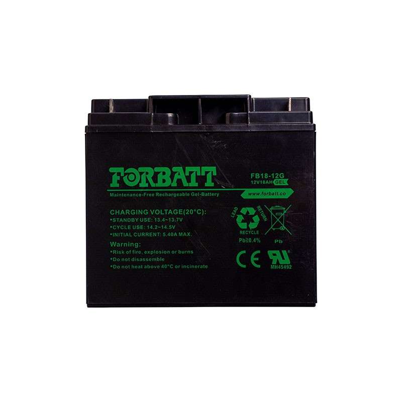 Forbatt 12V Gel 18Ah AGM Lead Acid SLA Battery