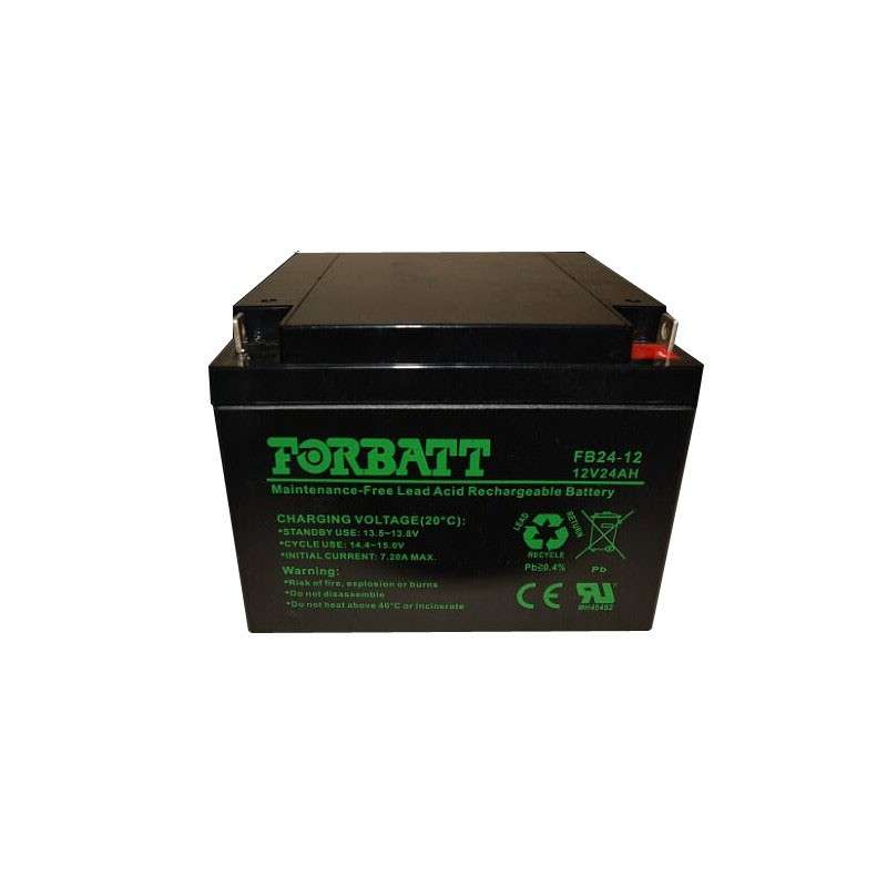 Forbatt 12v 24Ah AGM Lead Acid Battery