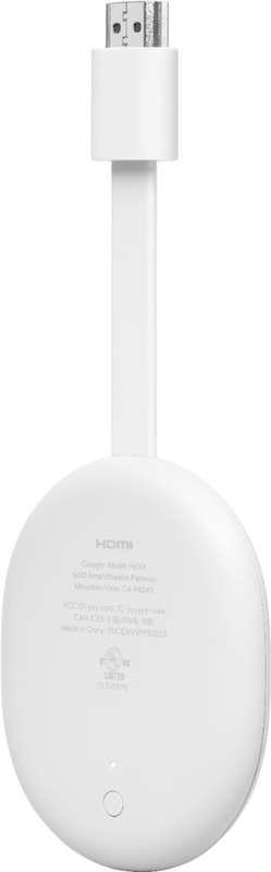 Chromecast with Google TV 4K HDR- Snow - 296g