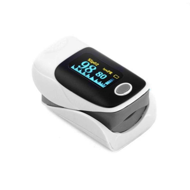 Finger Pulse Oximeter Fingertip Heart Rate Monitor White