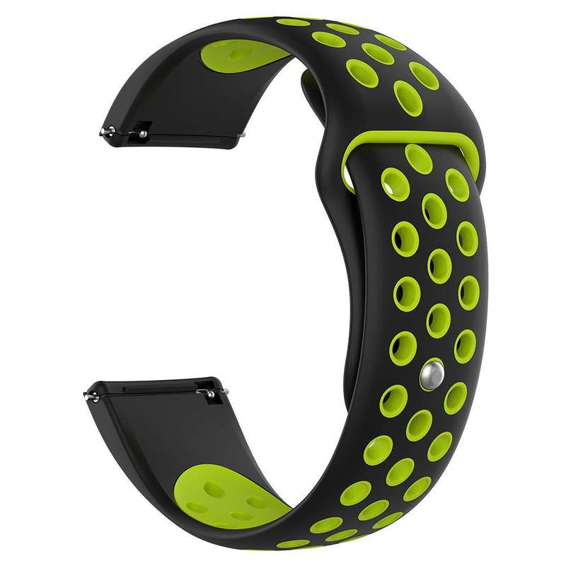 Fitbit Versa Silicone Watch Strap -Black and Yellow