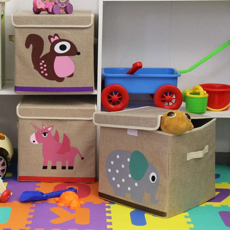 Storage box-Animal Canvas Tidies - Squirrel