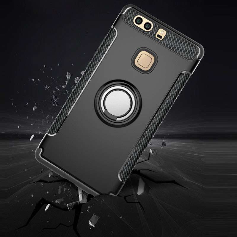 Tuff-Luv Armour case with Stand for Huawei Y5 2019 - Black - Tuff-Luv