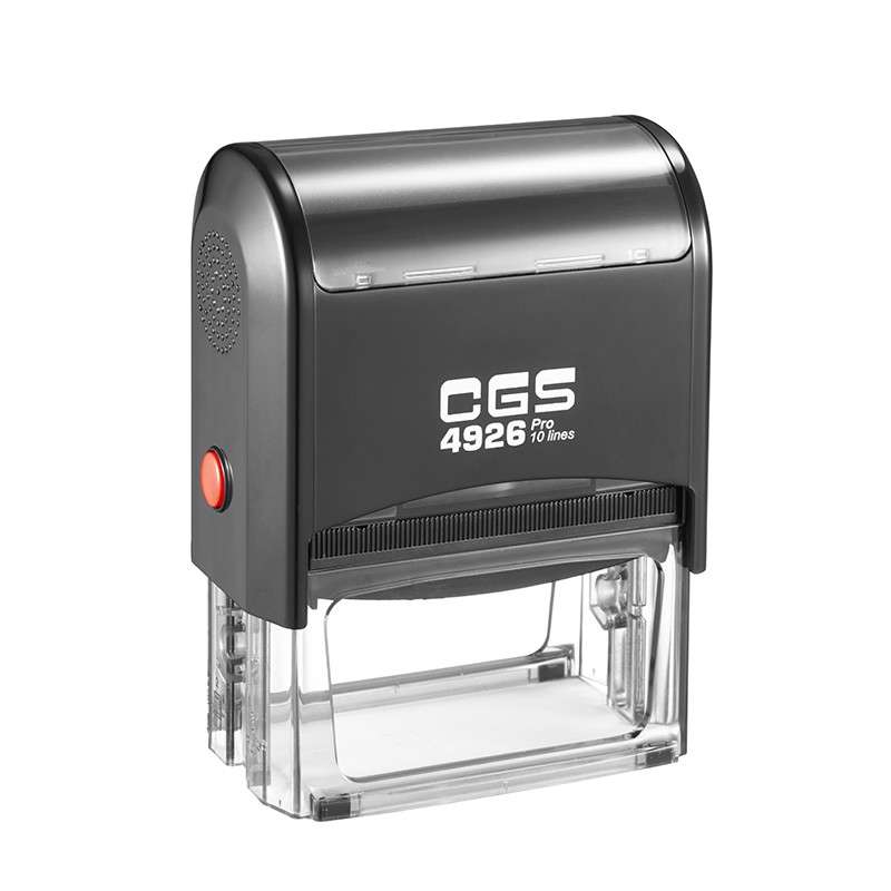 CGS Pro Rubber Stamp Text Self Inking 10 Lines 75X38mm
