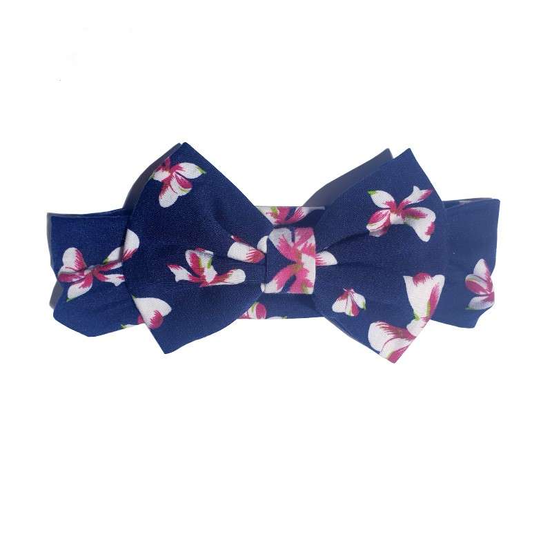 Child headband Navy Floral 1