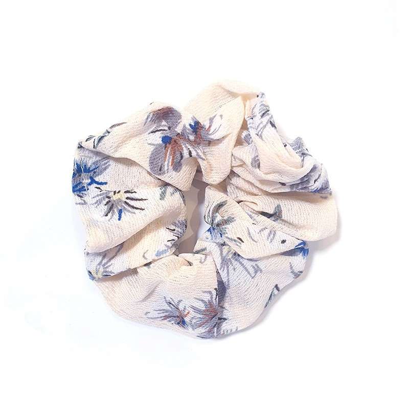 Hair Scrunchies Baby Pink Floral.