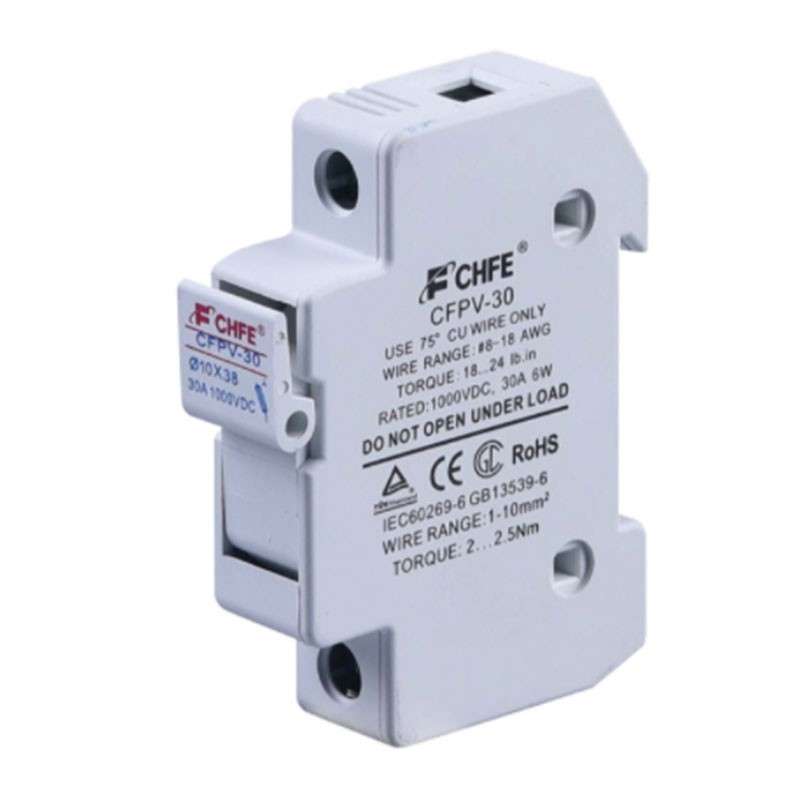 PV Fuse Holder 10x38 up to 30A 1000VDC