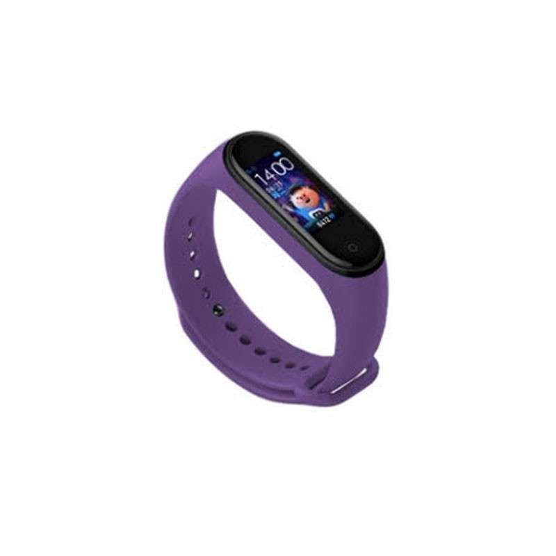 Replacement Silicone Strap for Xiaomi Mi 4 Smart Band Purple..