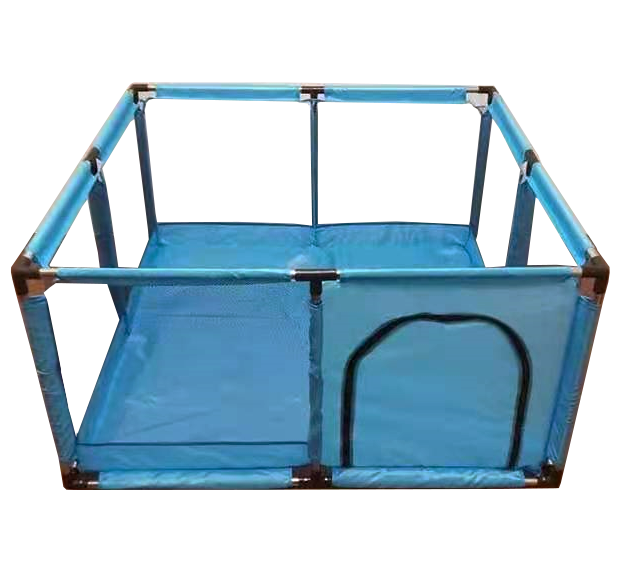 Baby Playpen - Square Light Blue