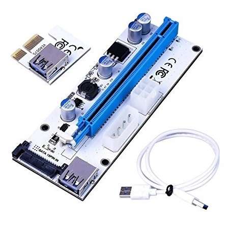 Microworld PCIE-4 PCI - E Riser Card Ver 008S