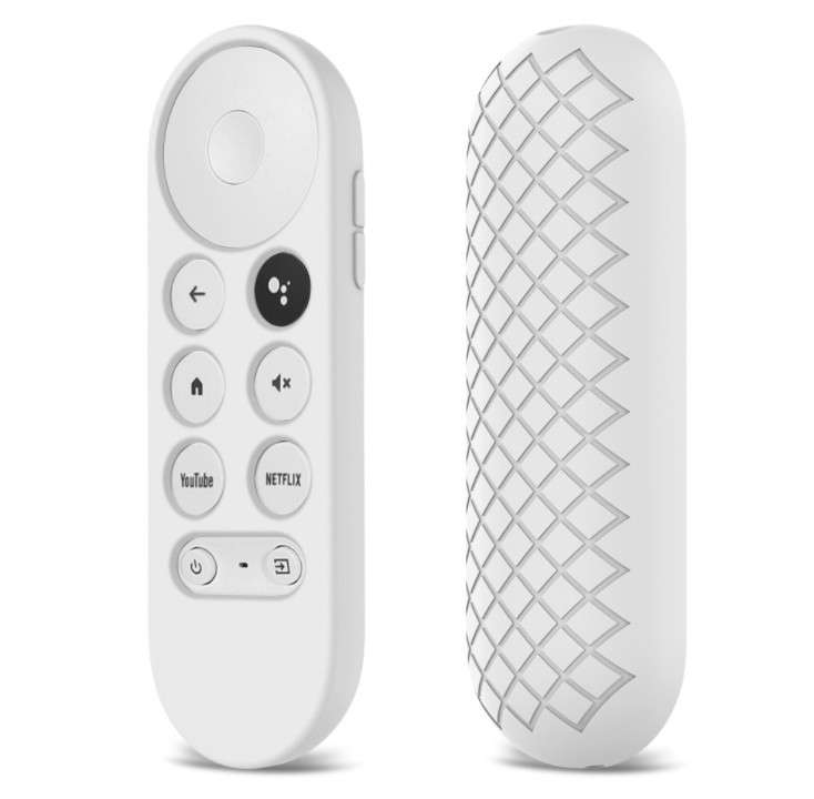 Silicon Remote Control Cover Case for Google Chromecast 2020 Light Pink