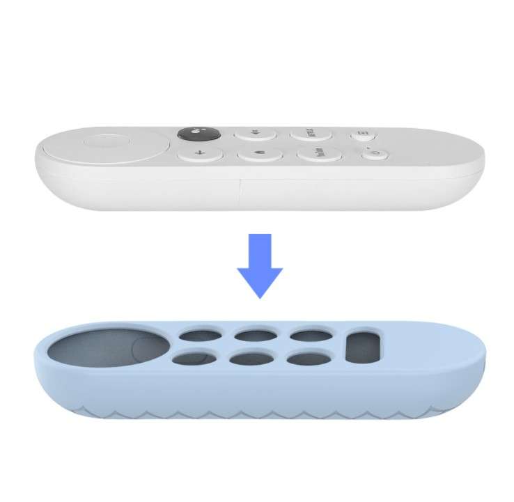 Silicon Remote Control Cover Case for Google Chromecast 2020 Light Pink