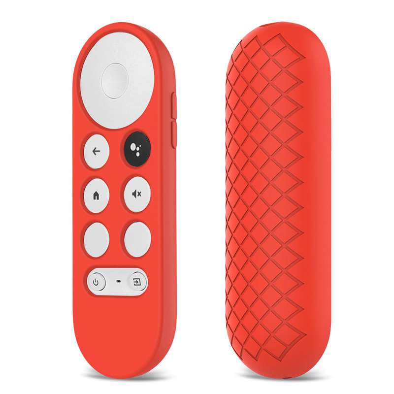 Silicon Remote Control Cover Case for Google Chromecast 2020 Light Pink