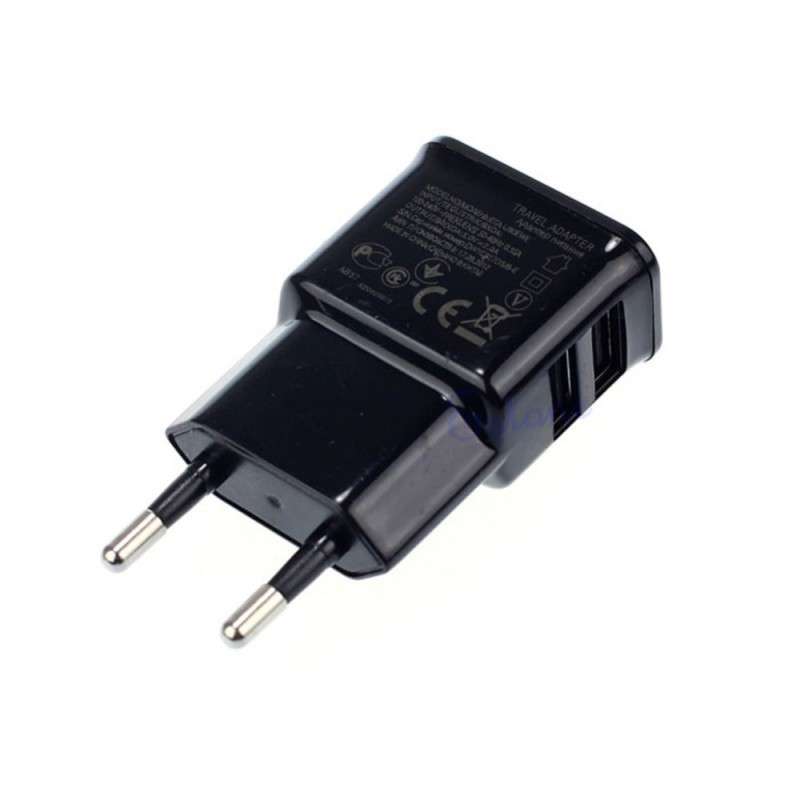 Dual 2 PORT USB Wall Charger 5V 2000mA-Compatible iPhone, iPad, iPod, Smartwatches, Samsung Galaxy