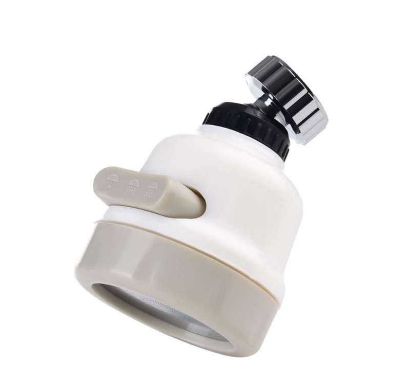 Universal 360-Degree Water Saving Tap Splash-Proof Head - 3 Modes Ball Joint