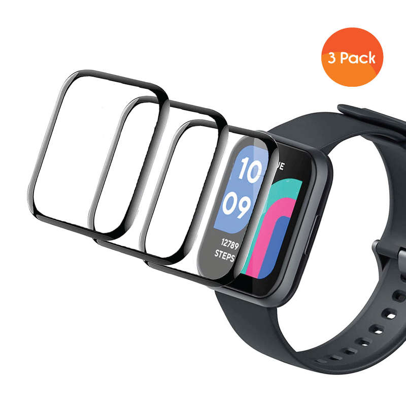 Wyze Watch Screen Protector 47mm 3D Full Coverage PET Soft Film- 3 Pack