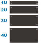 1U Blank Panels