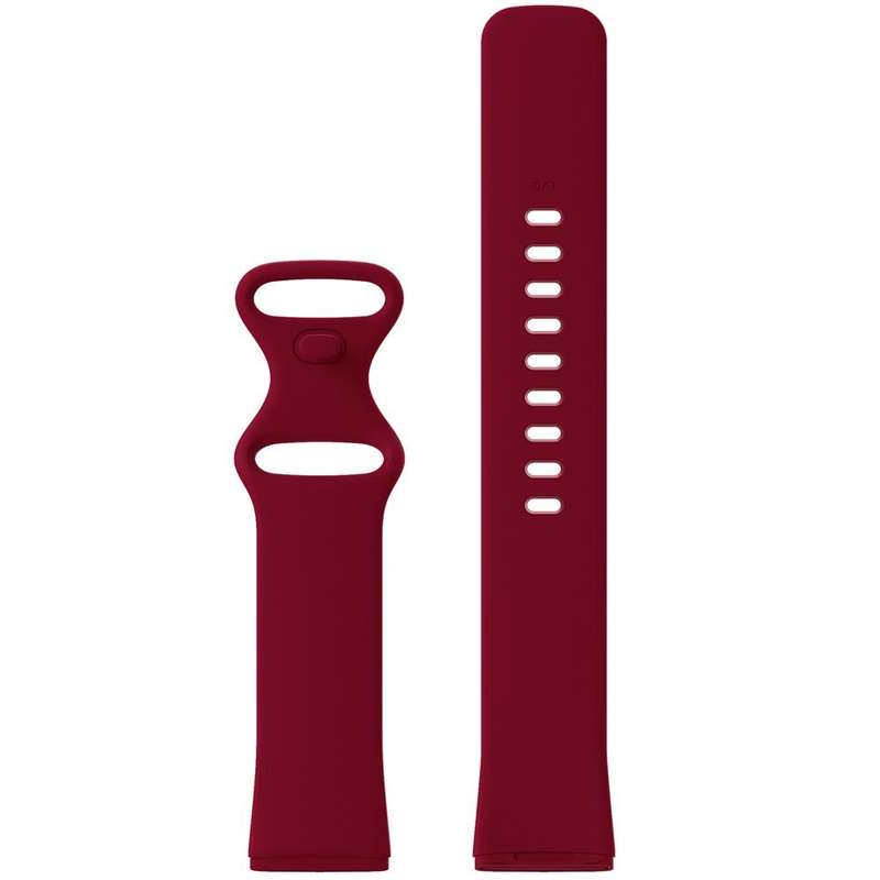 Fitbit Versa 3 Silicone Watch Strap (102MM) Maroon.