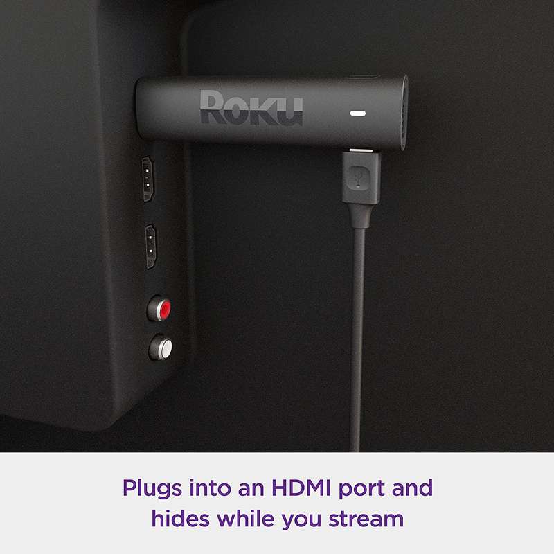Roku Streaming Stick 4K+ 2021 Dolby Vision with Roku Voice Remote and TV Controls