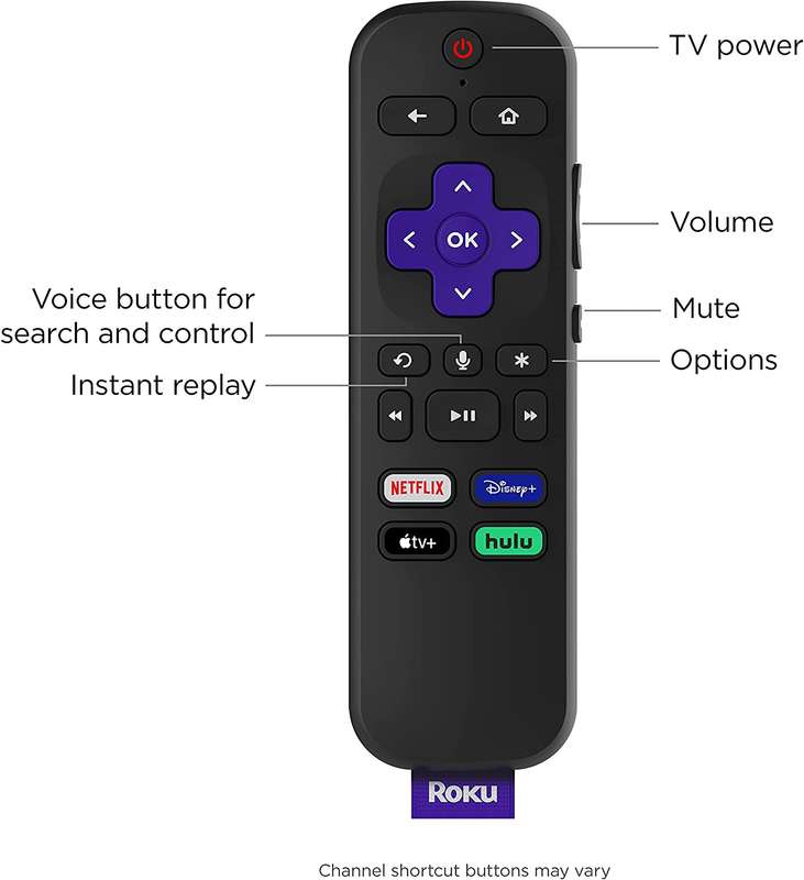 Roku Streaming Stick 4K+ 2021 Dolby Vision with Roku Voice Remote and TV Controls