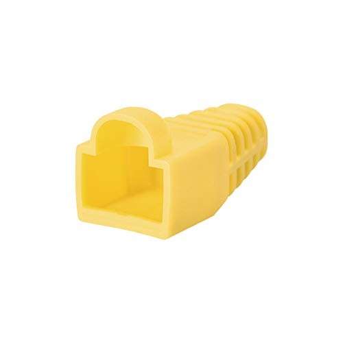 Network Rubber Boot RJ45 - yellow (100 pack)