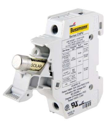 Bussmann PV Solar Fuse Holder 1P DC 10x38mm