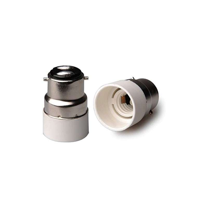 Bayonet B22 Male to E14 Female Converter