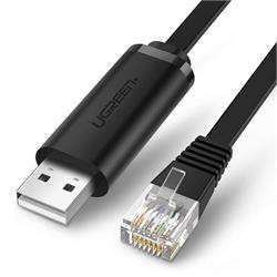 Ugreen 1.5m USB2.0 M to RJ45 Console Cable - Black- Open box- New