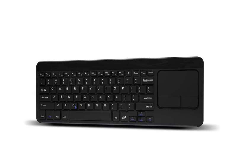 Mecer Ultrathin Bluetooth Keyboard with Touchpad (81 Keys) for Windows & Android-Black - Mecer