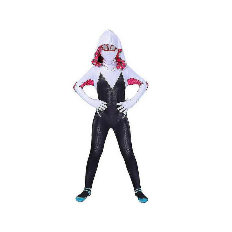 Spiderwoman Kids Cosplay Jumpsuit Hoodie Costume - Sizes from 100cm to 150cm M