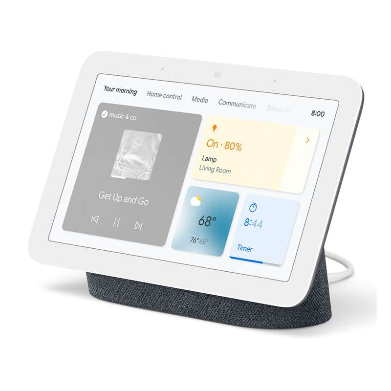Google Nest Hub Gen 2 - Google Assistant / 3 Far-Field Microphones / Wi-Fi / Bluetooth Charcoal Nest